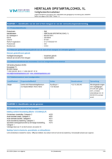 Hertalan opstartalcohol 1L - SDS